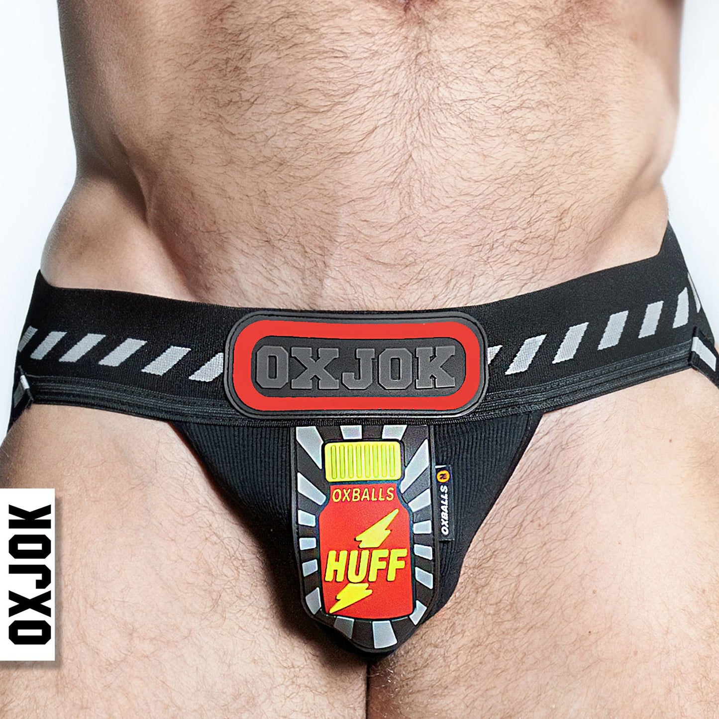 Pjock 3d Rubber Patch Pouch Black/red Xl OXJOK1007-BLK/RED-XL
