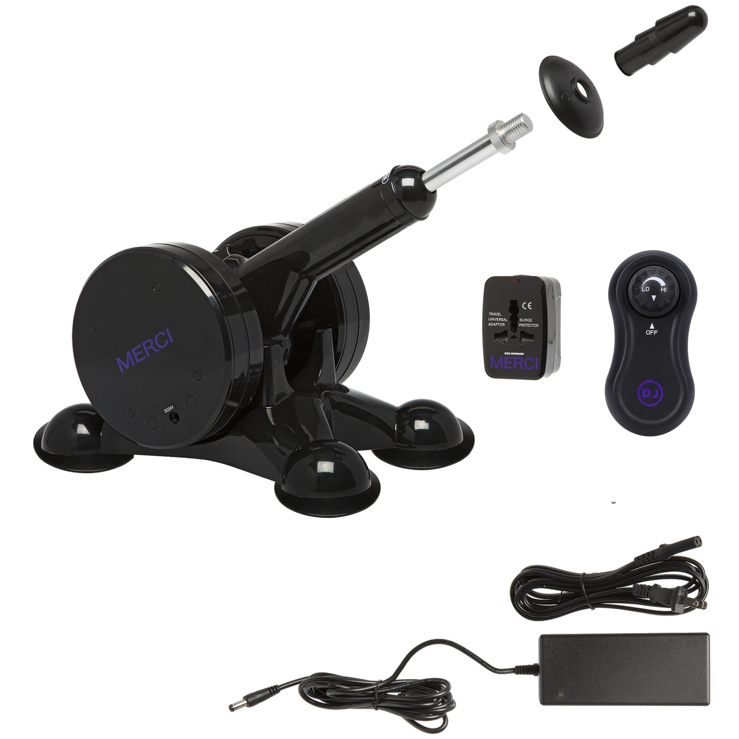 Merci - Power Banger - Fuck Machine With Wireless Remote - Black DJ2403-15-BX