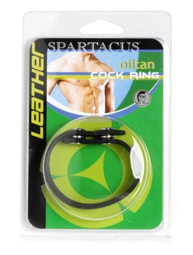 "C-Ring With Snaps Soft Leather - Black BSPL-06A"