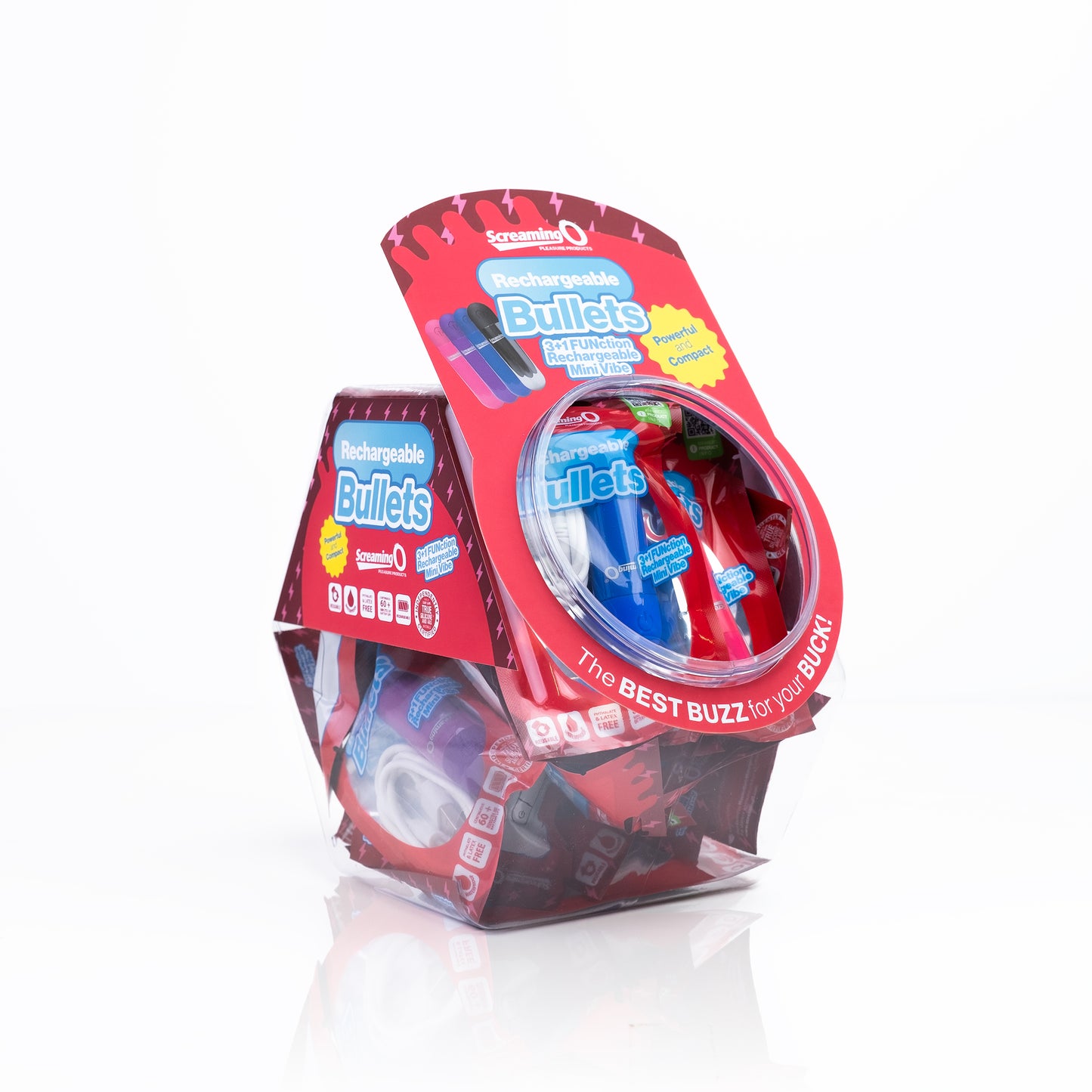 Screaming O Rechargeable Bullets in Candy Bowl - Assorted SO-ARBA-BWL