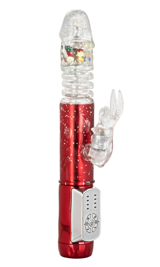 "Naughty Bits Cumball Machine Thrusting Jack Rabbit Vibrator - Red SE4410253"