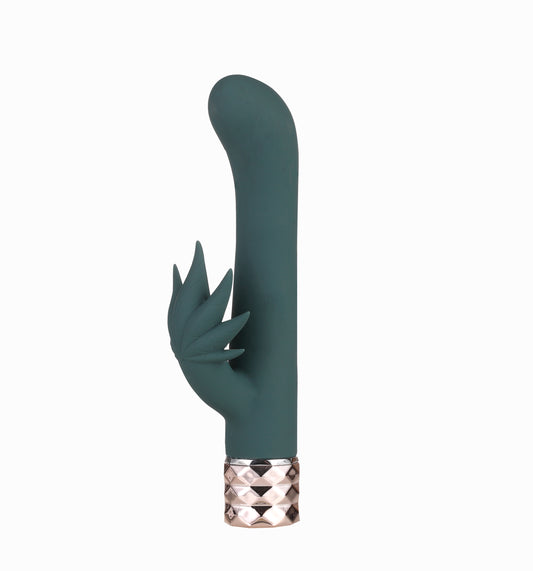 "Kusha 420 Series Crystal Gems G-Spot Vibrator - Green MTMA1608"