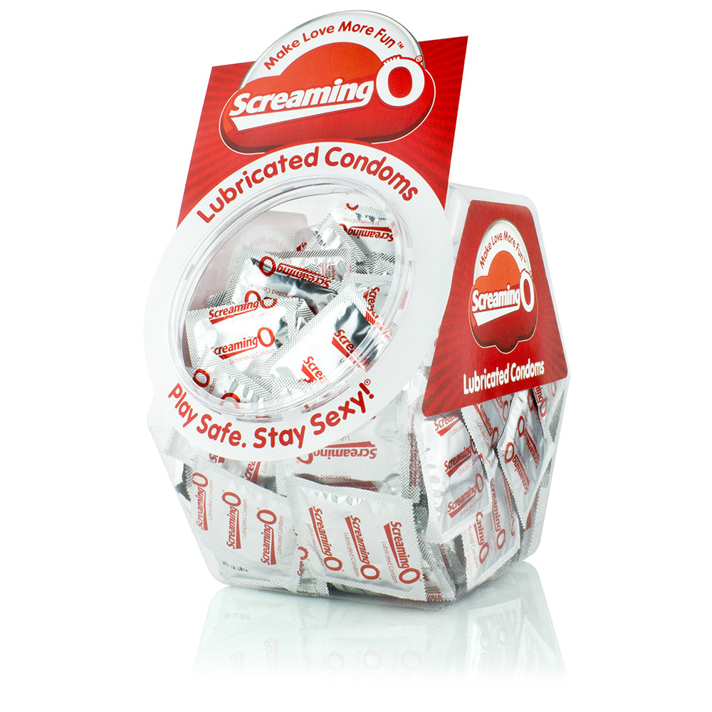 "Screaming O Condoms - Lubricated - 144 Count Bowl BWL-CDM-110D"