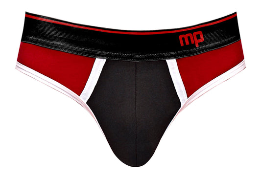 "Retro Sport Panel Thong - L/ XL - Red/ Black MP-414265BRLX"