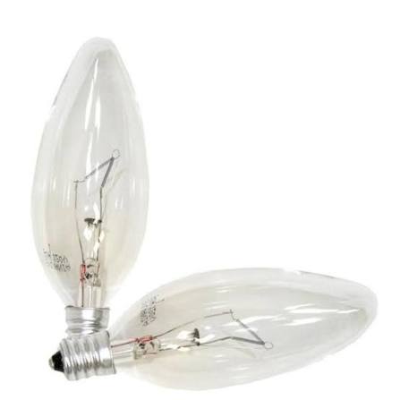 Sylvania B10 25W 2850K Incandescent Light Bulb (2 Pack)