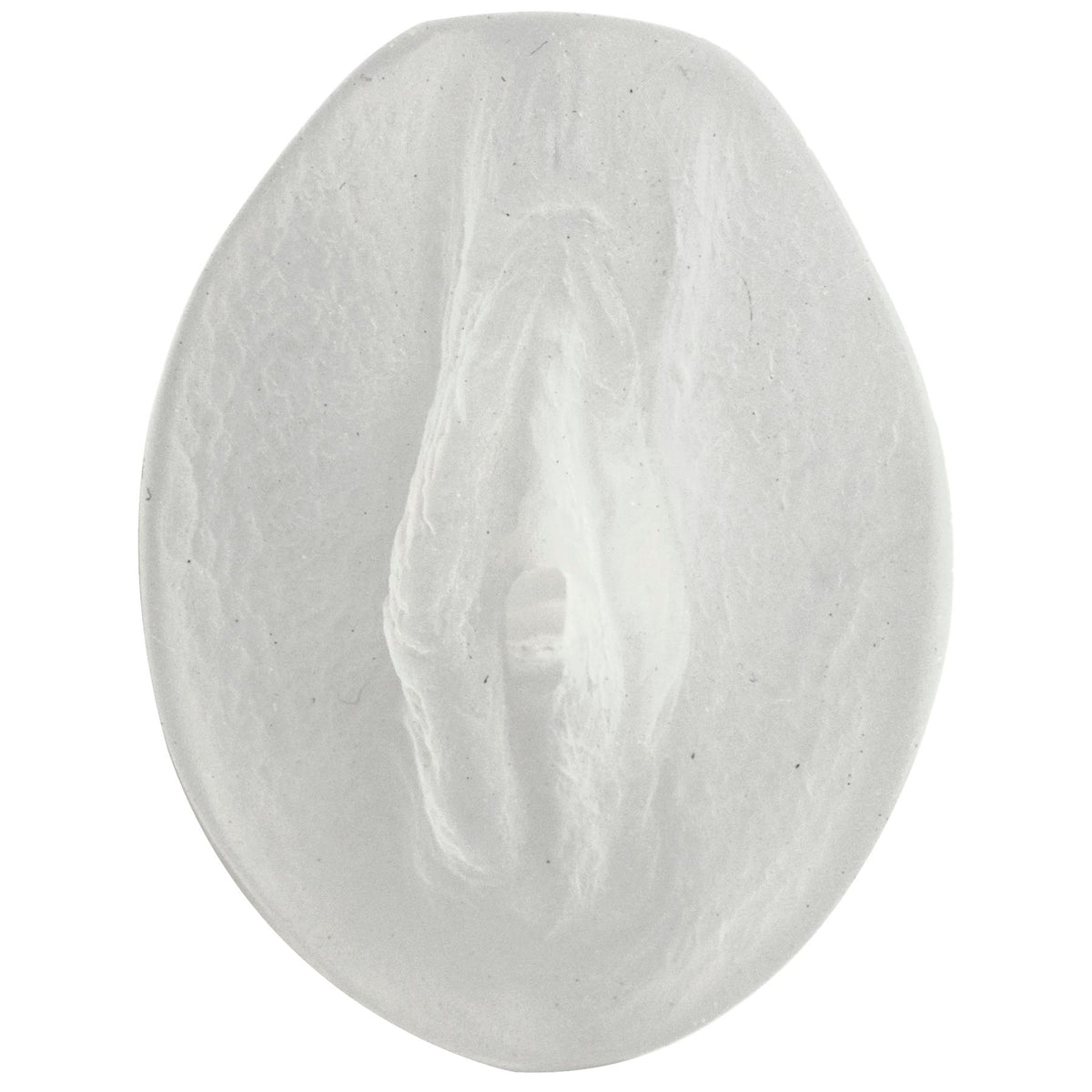"Palm Pal Frosted Ultraskyn Masturbator - Pussy - Clear DJ0683-01"